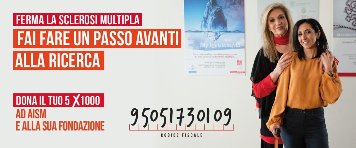 Dona il tuo 5x1000 alla Fondazione di AISM